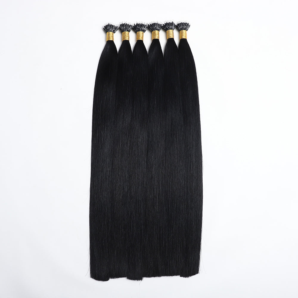 Nano Bead Hair Extensions #1B Off Black