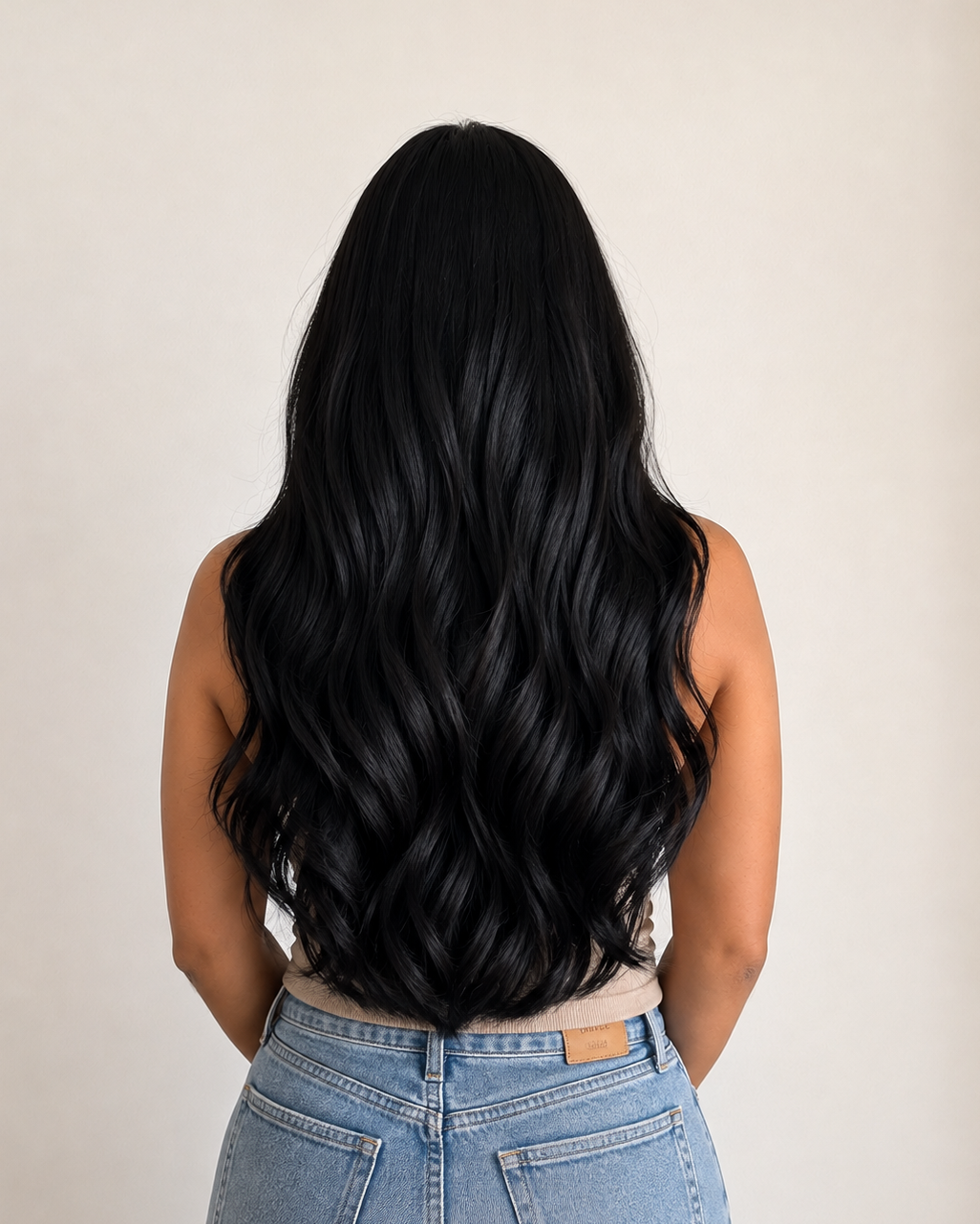 Nano Bead Hair Extensions #1B Off Black