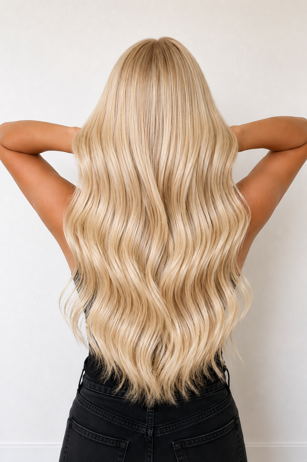 Nano Bead Hair Extensions #60 Platinum Blonde