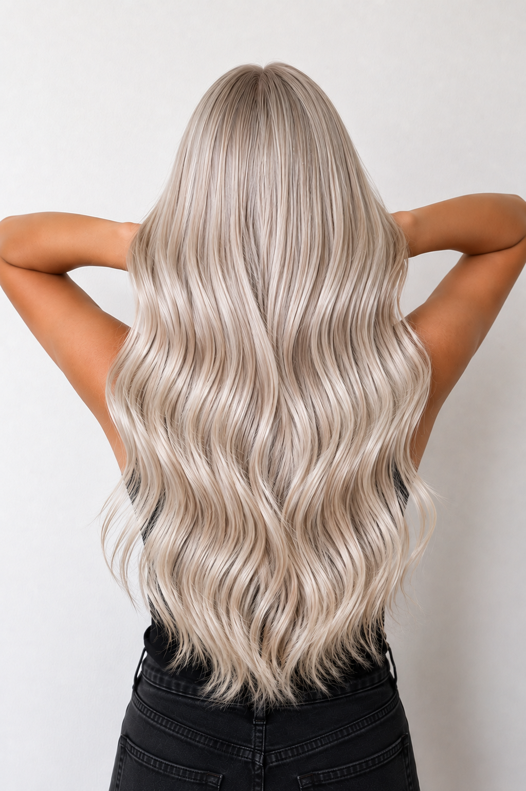 Nano Bead Hair Extensions #90 Ash Pearl Blonde