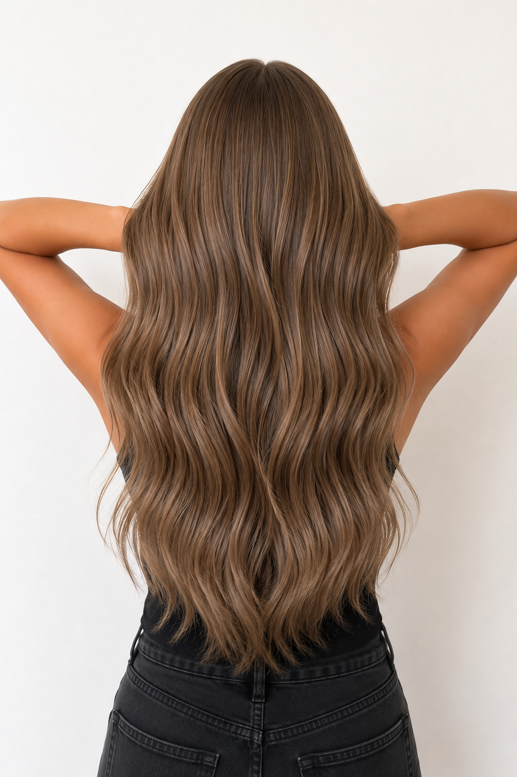 Nano Bead Hair Extensions #6 light brown