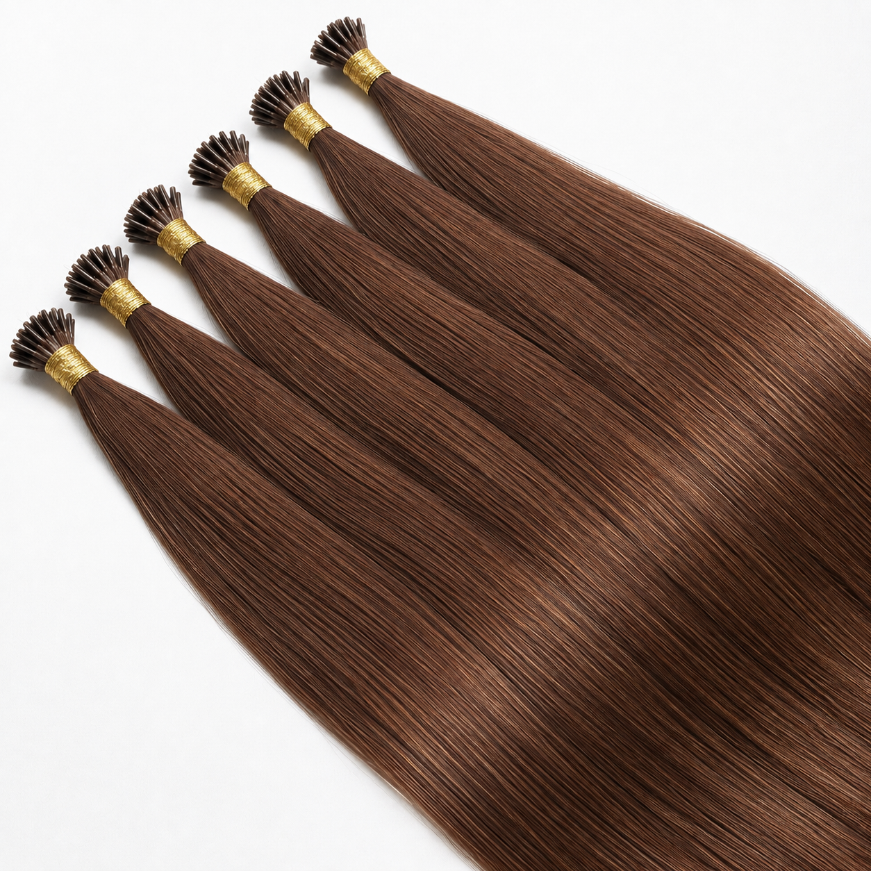 Nano Bead Hair Extensions #4 Chestnut Brown
