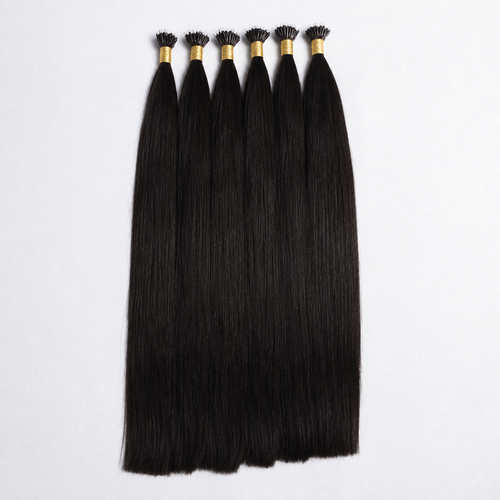 Nano Bead Hair Extensions #1A Darkest Brown