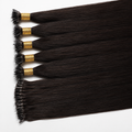 Nano Bead Hair Extensions #1A Darkest Brown