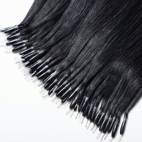 Nano Bead Hair Extensions #1 Black