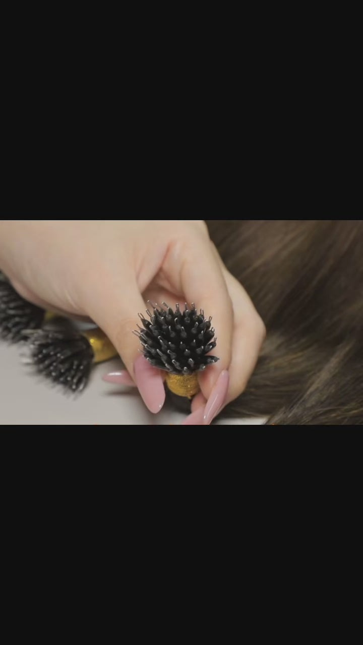 Nano Bead Hair Extensions #4 Chestnut Brown